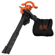 Black+Decker Aspiratore e Soffiatore Elettrico 3 in 1 2600W Beblv260-Qs per Macchine da Giardino e Soffiatori