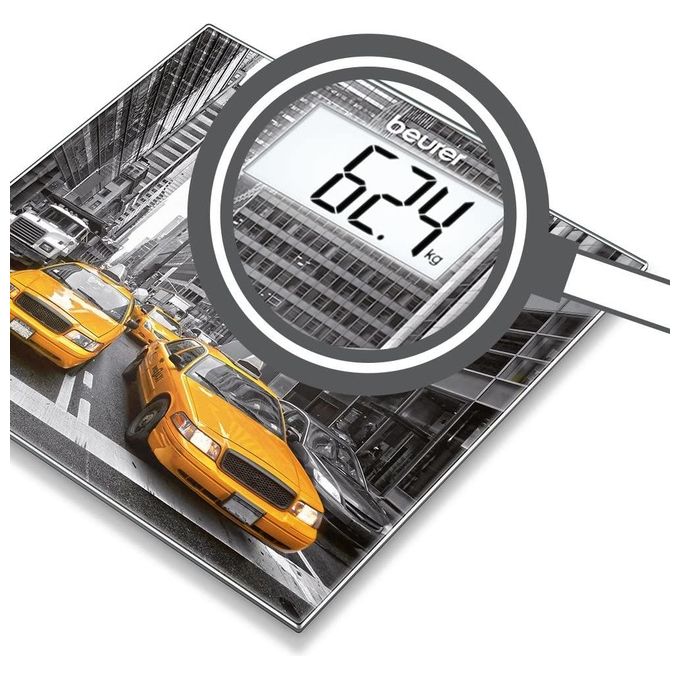 Beurer Bilancia Pesapersone Elettronica 150Kg Fantasia New York