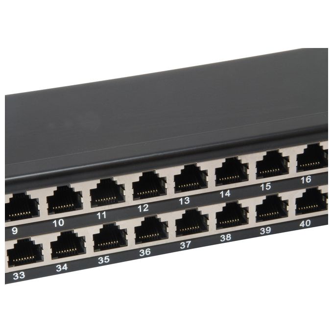 Equip 326449 Pannello Patch 48 Porte RJ45 CAT6 19'' 1U colore Nero