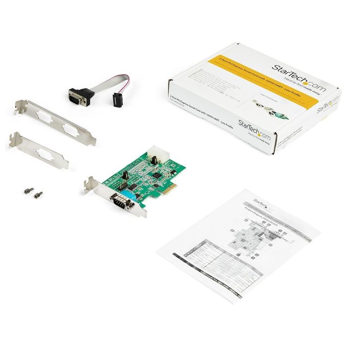 Startech Scheda Adattatore Seriale A 2 Porte Rs232 con Uart 16950