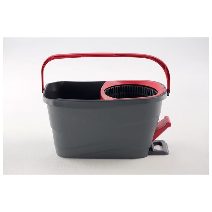 Vileda Sistema Lavapavimenti Turbo Smart con Strizzatura a Pedale Nero-Rosso