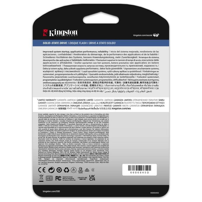 Kingston SEDC600M-1920G DC600M SSD Enterprise SATA 2.5'' 1920GB Mixed Use 560 MB-s lettura 530 MB-s scrittura