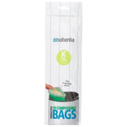 Brabantia PerfectFit Sacchetti Compostabili Tipo K 10 Litri 10 Pezzi