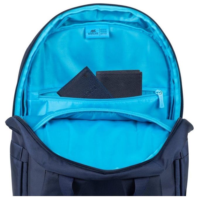 RivaCase 7561 Alpendorf Zaino per Notebook fino a 16'' Resistente all'acqua in RPET Poliestere Riciclato colore Blu Scuro