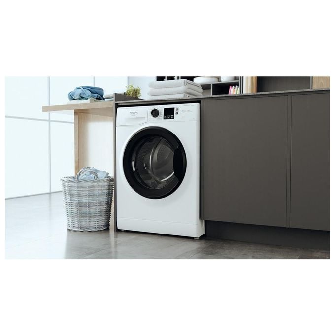 Hotpoint NF827WK IT Lavatrice Carica Frontale 8 Kg 1200 rpm Classe A Inverter Vapore Steam Hygiene (85x59.5x60.5 cm) colore Bianco