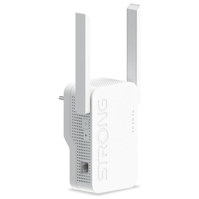 Strong REPEATERAX3000 Ripetitore Wi-Fi 6 Dual Band AX3000 574 Mbit-s 2.4 GHz 2402 Mbit-s 5 GHz 1 Porta Gigabit Ethernet WPA3 colore Bianco