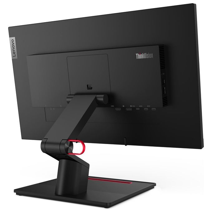 Lenovo 62C5GAT1EU ThinkVision T24t-20 Monitor Touch 23.8'' IPS Full HD 1920x1080 10 Punti USB-C HDMI DisplayPort colore Nero