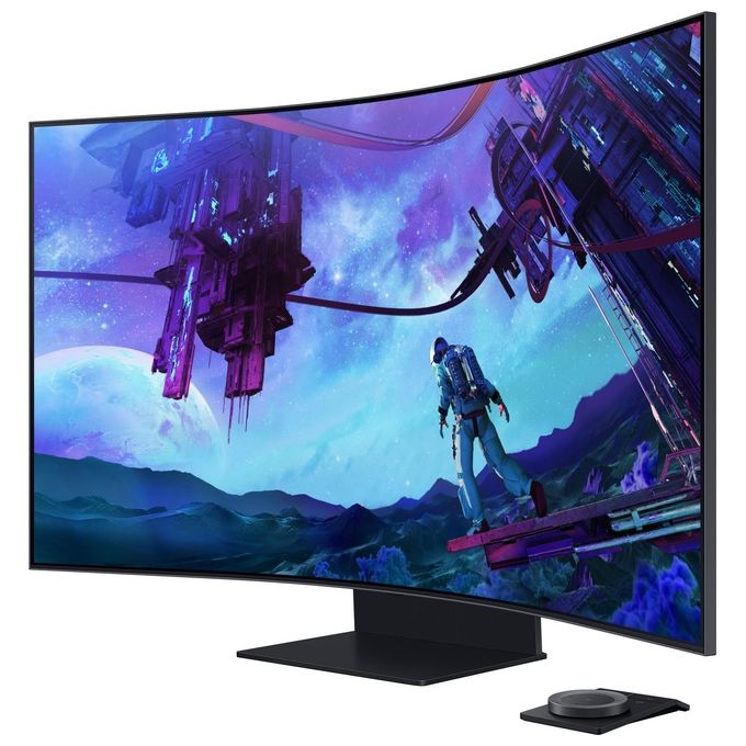 Samsung LS55CG970NUXEN Odyssey Ark 2ª Gen. Monitor Gaming Curvo 55'' UHD 4K 165Hz 1ms HDR10+ Quantum Mini LED colore Nero
