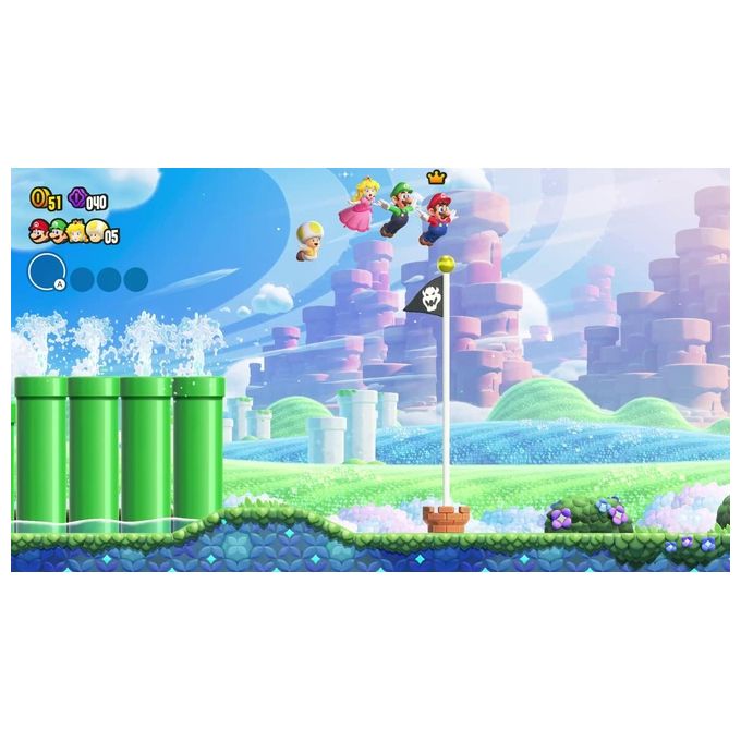 Nintendo SUPER MARIO BROS. WONDER Videogioco Standard Nintendo Switch Azione Multiplayer 4 Giocatori PEGI 3