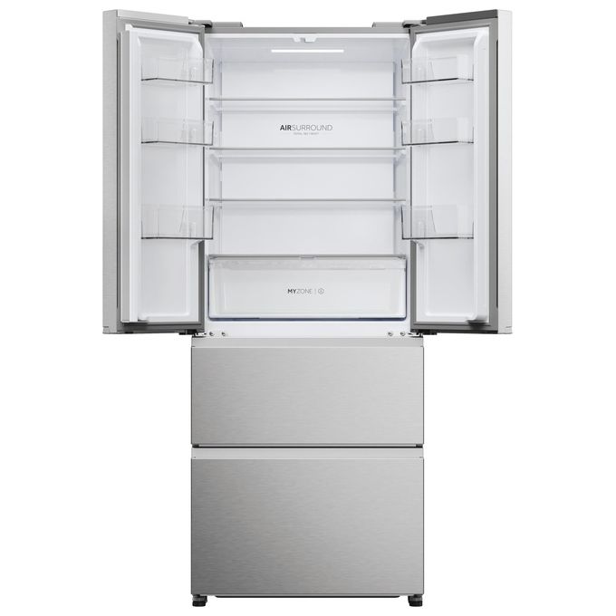 Haier HFR3718ENMM FD 70 Serie 3 Frigorifero 4 Porte 402 L 177 cm Classe E 37 dB No Frost Wi-Fi colore Inox