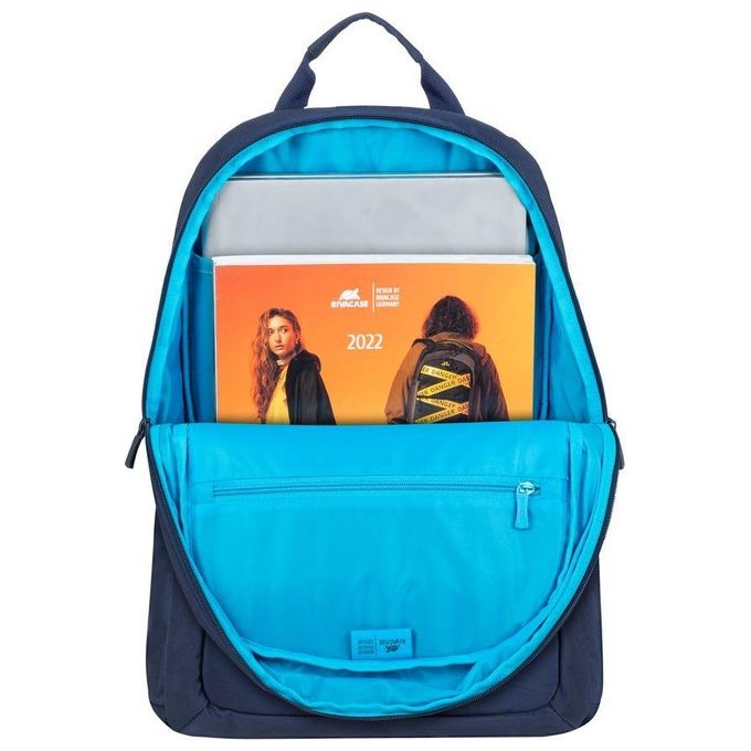 RivaCase 7561 Alpendorf Zaino per Notebook fino a 16'' Resistente all'acqua in RPET Poliestere Riciclato colore Blu Scuro