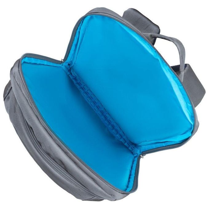 RivaCase 7569 Alpendorf Eco Zaino per Notebook fino a 17.3'' realizzato in Poliestere Riciclato (RPET) resistente all'acqua con scomparto imbottito per laptop e tablet colore Grigio