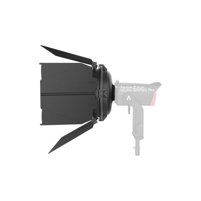 Aputure APA0191A30 F10 Barn Doors Paraluce 8 Alette Regolabili Compatibile F10 Fresnel Montatura Bowens colore Nero