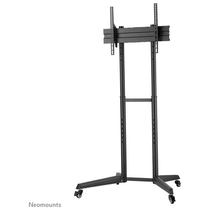 Neomounts FL50-540BL1 Carrello TV Supporto a Pavimento Portatile per Schermi 37-70 Pollici con Regolazione Altezza Manuale e Inclinazione colore Nero