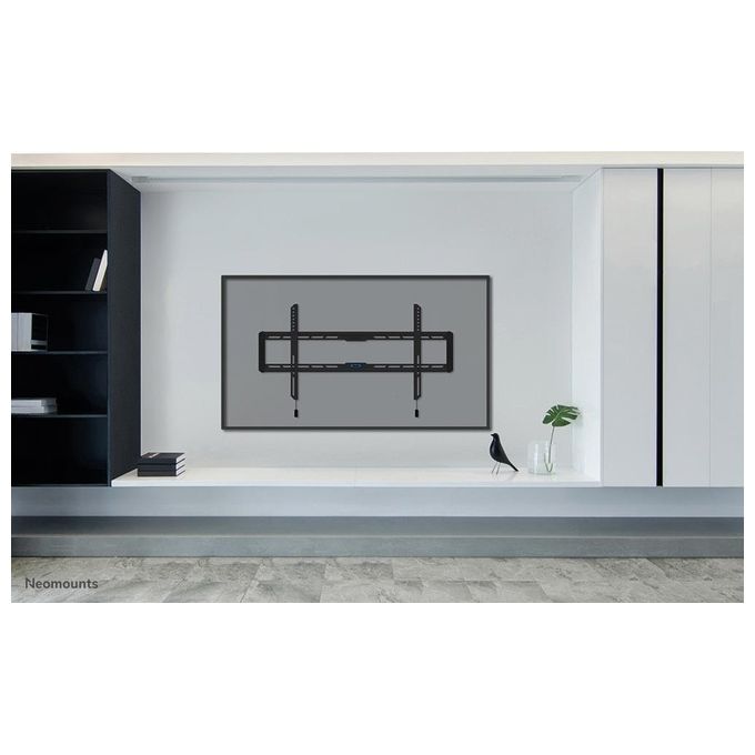 Neomounts WL30-550BL18 Supporto TV a Parete Fisso Ultra Sottile per Schermi fino a 86 Pollici VESA 100x100 a 800x400 mm Sistema Magnetico Pull and Release colore Nero