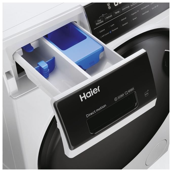 Haier HWD100-B14959U1 I-Pro Serie 5 Lavasciuga Frontale 10-6 Kg 1400 rpm Classe A Wi-Fi hOn I-Refresh ABT (85x60x53 cm) colore Bianco