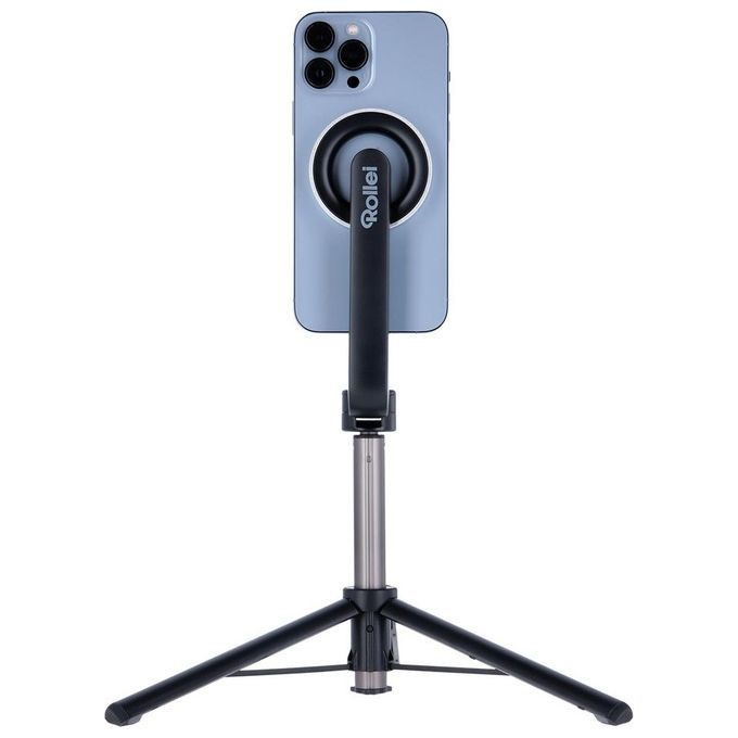 Rollei 23065 Treppiede per Smartphone con Supporto Magnetico MagSafe e Telecomando Bluetooth colore Nero