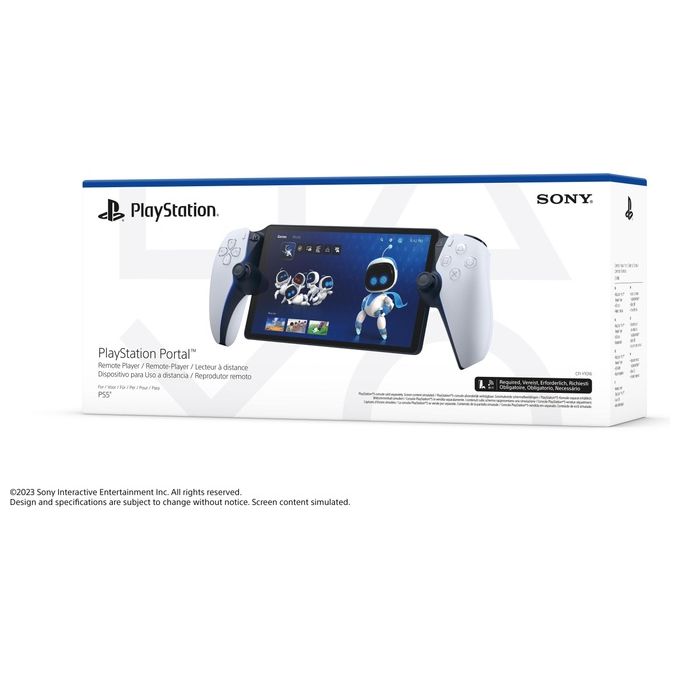Sony 1000041537 PlayStation Portal Remote Player Accessorio PS5 Schermo LCD 8'' 1080p 60fps Wi-Fi DualSense colore Bianco