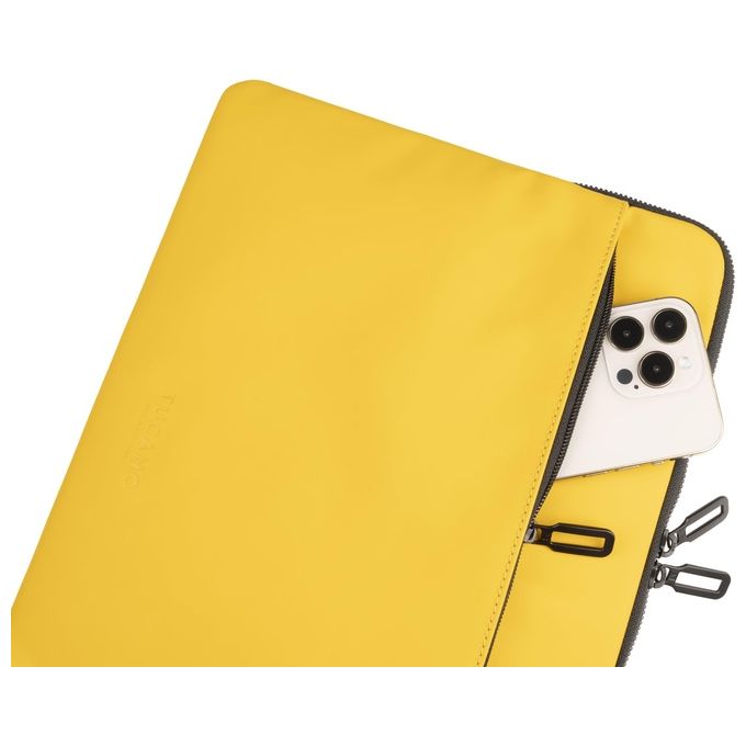 Tucano BFGOM1516-Y Gommo Sleeve Custodia Notebook 16'' Resistente all'Acqua in Materiale Riciclato colore Giallo