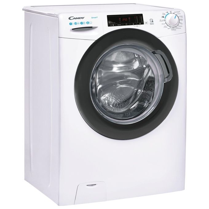 Candy CSS4127TRE-1-11 Smart Lavatrice Slim Frontale 7 Kg 1200 rpm Classe D NFC Vapore (85x60x45 cm) colore Bianco
