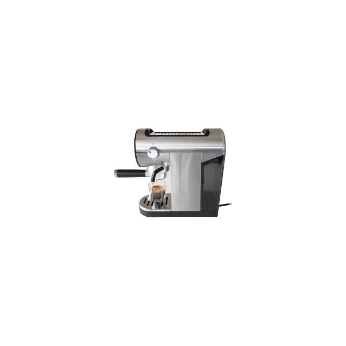 Unold 28636 Piccopresso Macchina da caffe' Espresso 0,9 L 20 bar 1360 W con Montalatte e Funzione Acqua Calda colore Acciaio inox-Nero