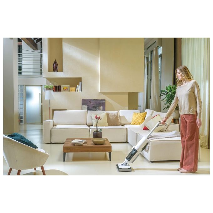 Hoover HW500 011 HW5 Aspirapolvere Lavapavimenti Senza Fili 2in1 220W 30 min Autopulizia 84 dB colore Bianco Grigio