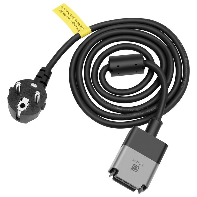 EcoFlow EFL-BKWAC-3M-EU Cavo di Alimentazione AC 3 m colore Nero