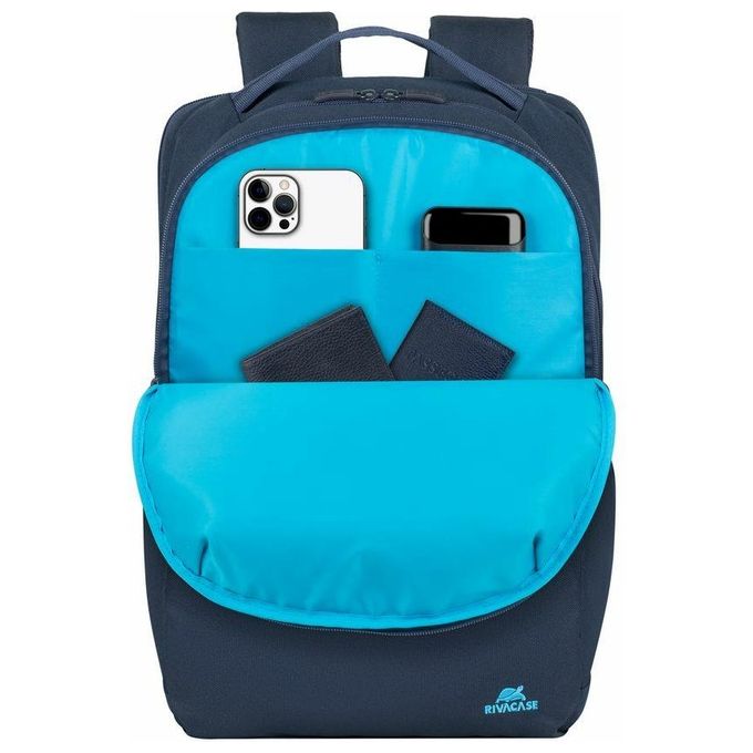 Rivacase 7764 Ulsan Zaino Porta PC 15.6'' Idrorepellente Poliestere Urbano colore Blu Scuro