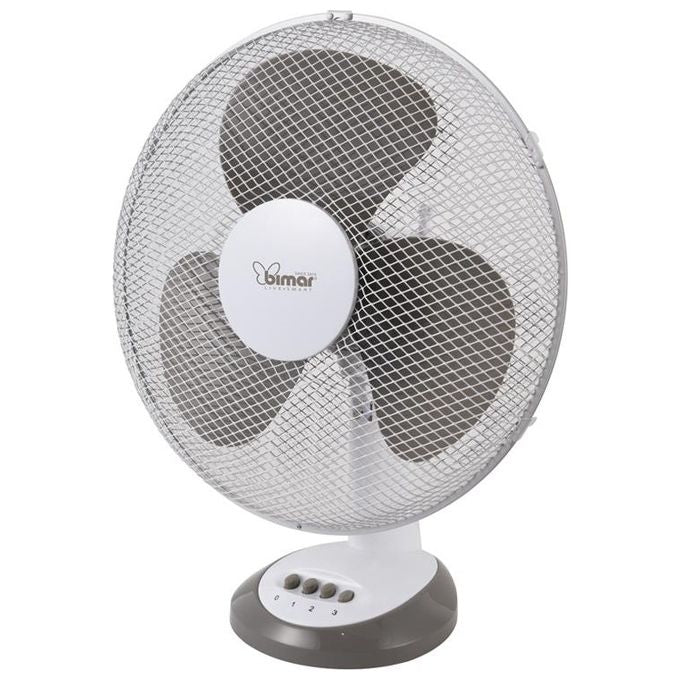 Bimar VT415 Ventilatore da Tavolo 40cm con Selettore 3 Velocita' Bianco e Grigio per un Rinfresco Efficace e Silenzioso