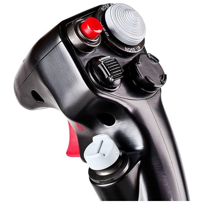 Thrustmaster 2960848 F-16C Viper HOTAS Add-On Grip Maniglia per Simulazione di Volo 19 Pulsanti Azione Grilletto Metallico a 2 Stadi Sensore Magnetico Hall Colore Nero