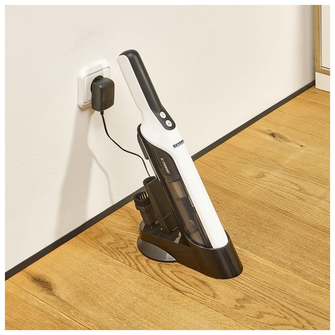 Severin HV7140 S'Power Aspirapolvere Senza Fili Senza Sacchetto 0,2 L Autonomia 30 min 120 W 79 dB colore Nero Bianco