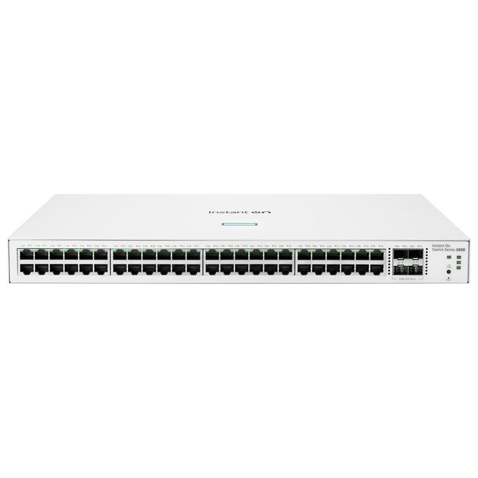 HPE JL814A Aruba Instant On 1830 Switch Gestito L2 48 porte Gigabit Ethernet 10-100-1000 4 slot SFP 1Gbe 1U