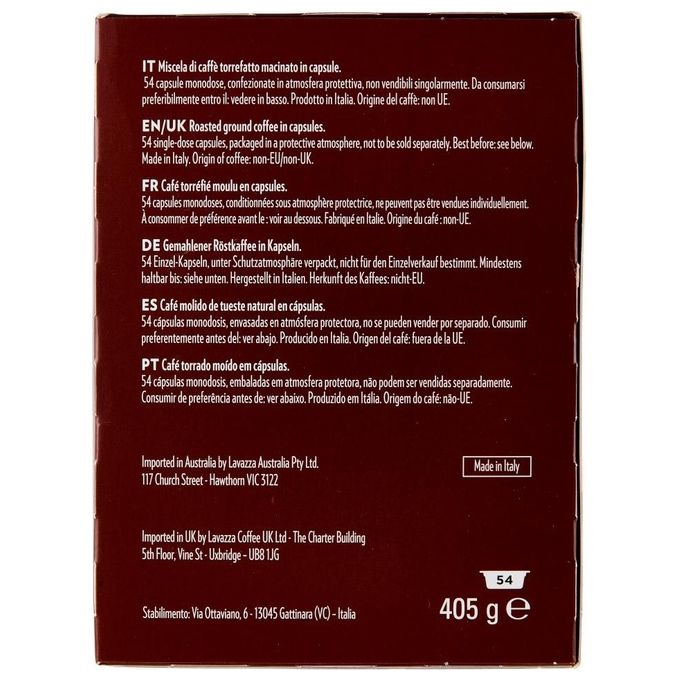 Lavazza A Modo Mio Suerte Nero 54 Capsule 405gr
