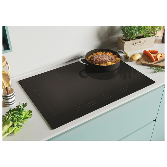 Candy CIES55MCTT-1 Comfort Piano cottura a induzione 77 cm 5 zone Booster Touch colore Nero