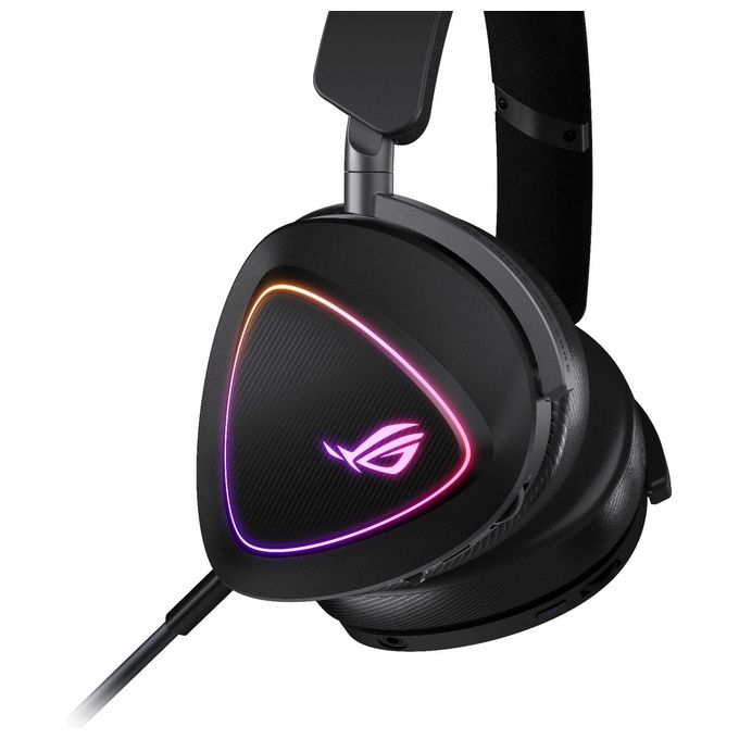 Asus DELTA II ROG Cuffie Gaming Wireless Tri-Mode 2.4 GHz Bluetooth USB-C Driver 50mm Microfono staccabile RGB 140h colore Nero