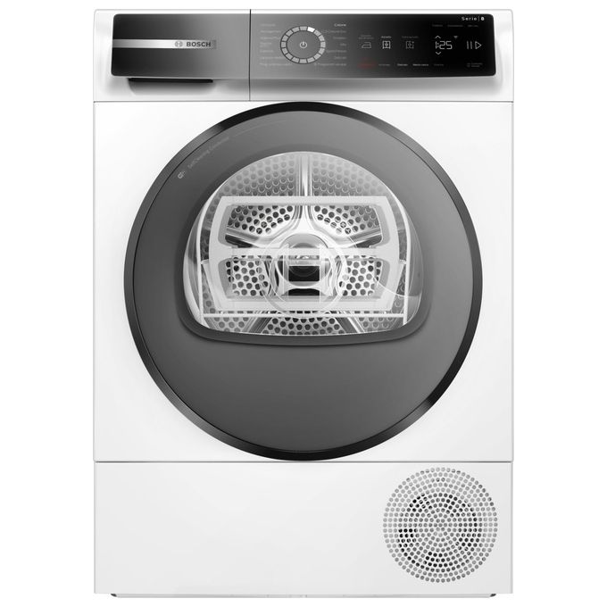 Bosch WQB245B0IT Serie 8 Asciugatrice Pompa di Calore 9 Kg Classe C Condensatore Autopulente Home Connect SmartDry (84x60x61 cm) colore Bianco