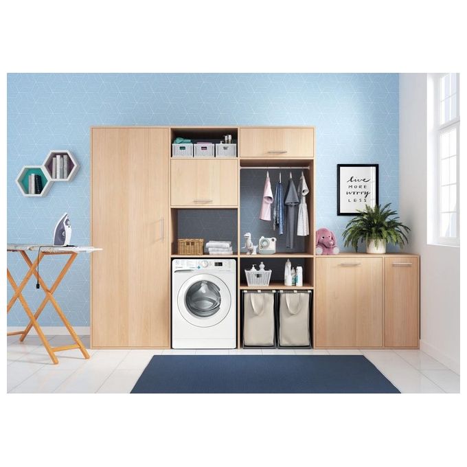 Indesit BWA 81496X WV IT - Lavatrice Carica Frontale 8 kg, 1351 rpm, Classe A, Motore Inverter e Tecnologia Water Balance Plus, (H85×L59,5×P63 cm), Bianco