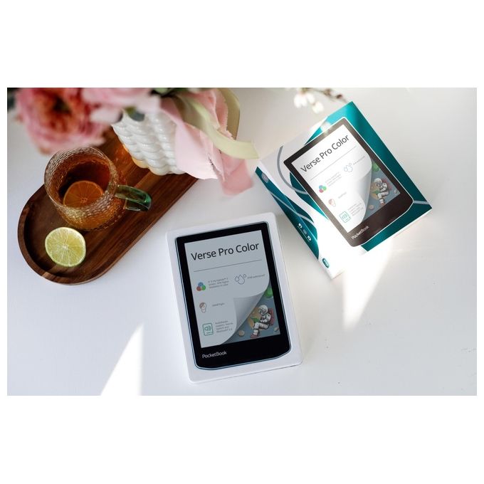 PocketBook PB634K3-1-WW Verse Pro Color Lettore eBook 6'' E Ink Kaleido 3 16 GB Wi-Fi Bluetooth 5.4 IPX8 colore Stormy Sea