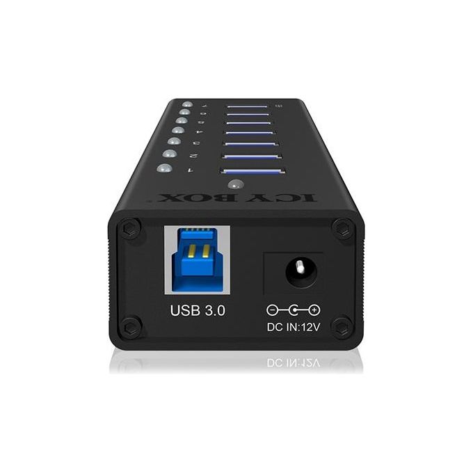 Icy Box IB-AC618 Hub Usb 3.0 a 7 Porte