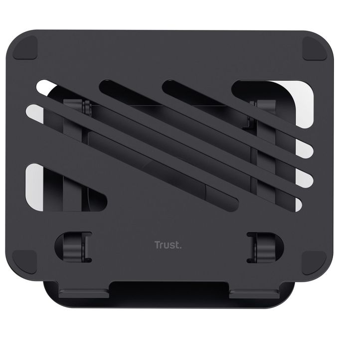 Trust 25482 Zeff Supporto per Notebook in Metallo regolabile fino a 16'' capacita' 10 Kg colore Nero