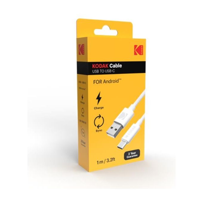 Kodak Cavo di Ricarica Smartphone da Usb-A a Usb-C 1mt