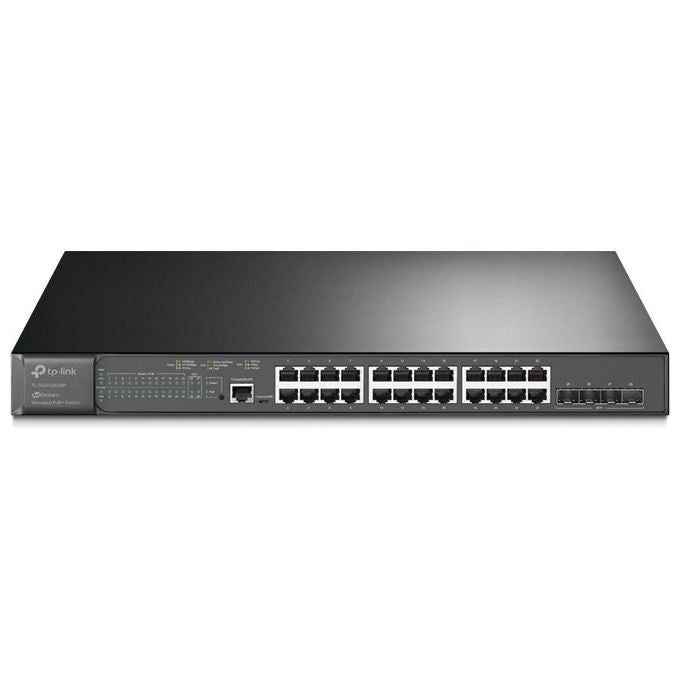 TP-Link TL-SG3428XMP Omada Switch Gestito L2+ 24 porte Gigabit PoE+ 384W 4 slot SFP+ 10G colore Nero