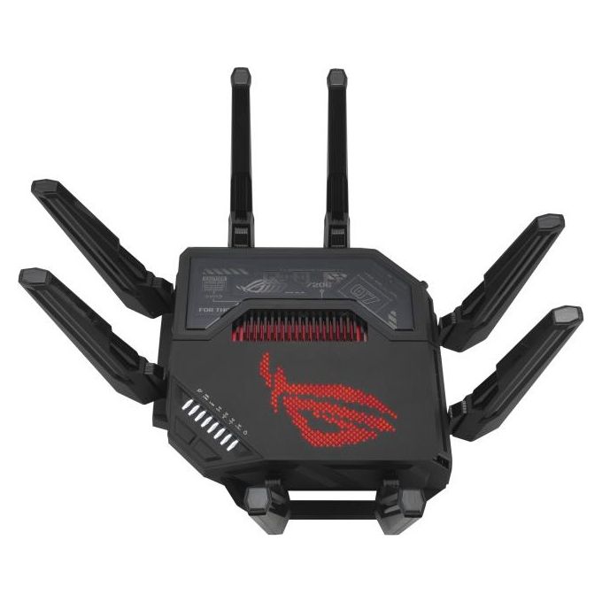 Asus GT-BE98 ROG Rapture Router WiFi 7 Quad Band 320 MHz 4096-QAM Doppia porta 10G AiMesh colore Nero