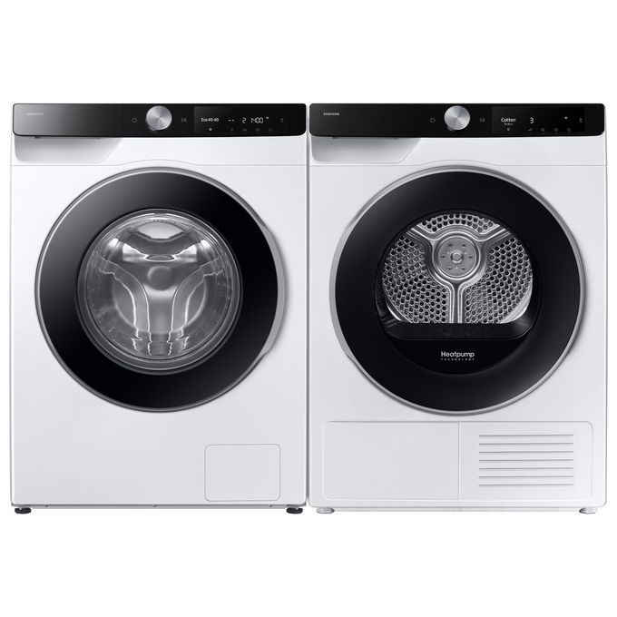 Samsung WW90DG6U85LKU3 AI Ecobubble Lavatrice Frontale 9 Kg 1400 rpm Classe A Wi-Fi Ecodosatore Vapore (85x60x55 cm) colore Bianco