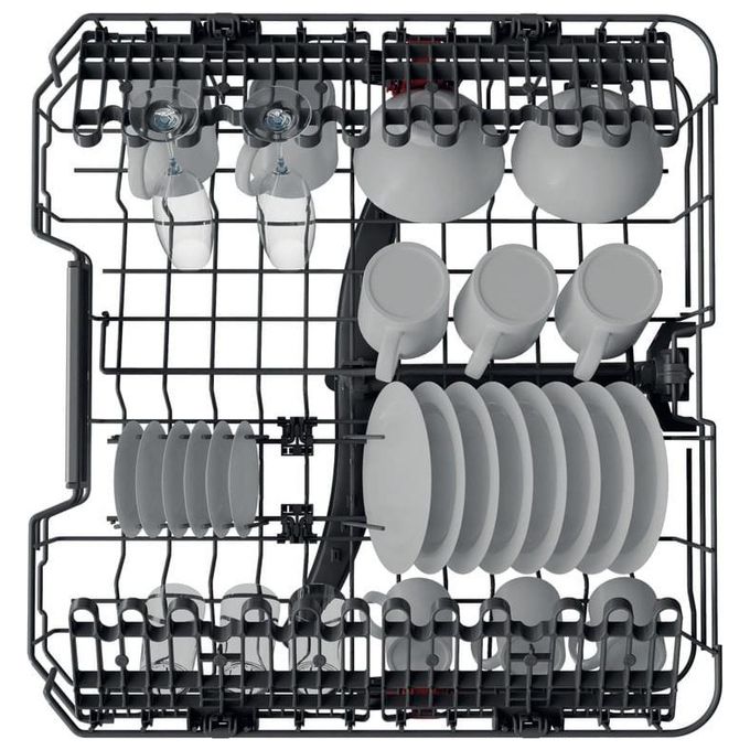 Whirlpool WIO 3O41 PL - Lavastoviglie a scomparsa totale 14 coperti, Classe C, PowerClean Pro, 6° SENSO, Terzo cestello, (82x59,8x55,5 cm), Inox