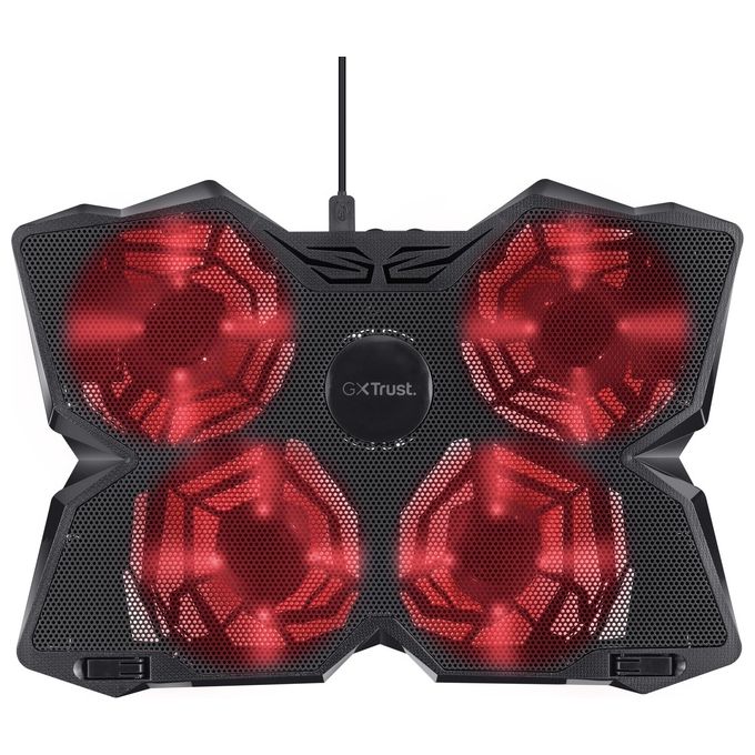 Trust GXT 278 Base di Raffreddamento per Laptop da Gioco Ventole Illuminate a Velocita' Regolabile
