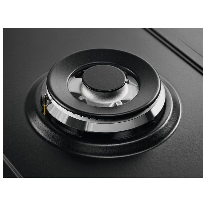 Electrolux KGS9536RN Piano Cottura a gas Slim 2.0 5 fuochi speed burner 1 bruciatore Wok Griglie in ghisa Nero Ghisa