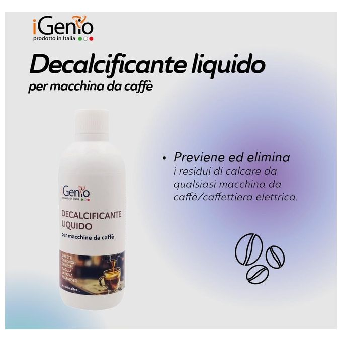 I-genio 980 Decalcificante Liquido per Macchine da Caffe' 500ml