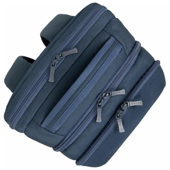 Rivacase 7764 Ulsan Zaino Porta PC 15.6'' Idrorepellente Poliestere Urbano colore Blu Scuro