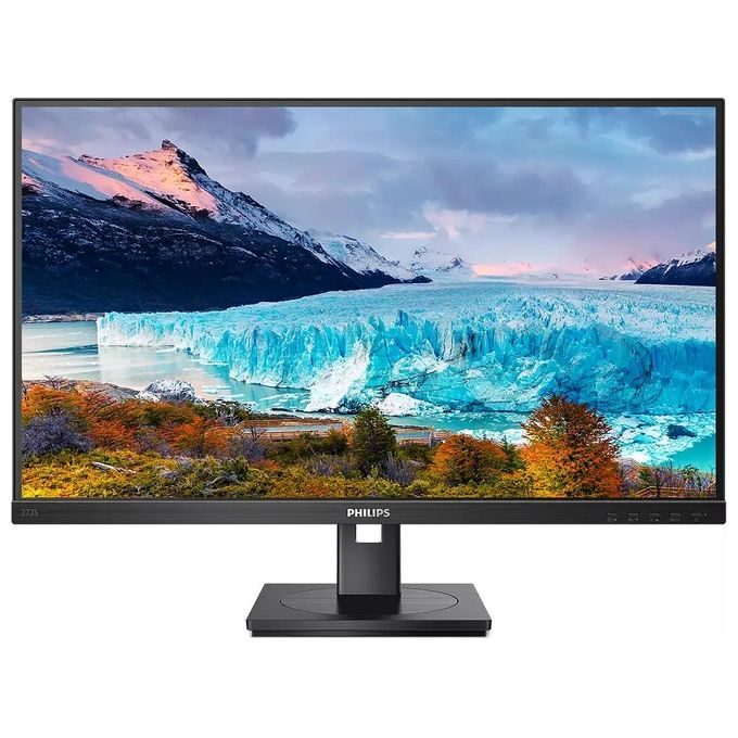 Philips 273S1-00 S Line Monitor PC 27'' IPS Full HD 1920x1080 75Hz USB-C Hub Altoparlanti Integrati VESA 100x100 colore Nero